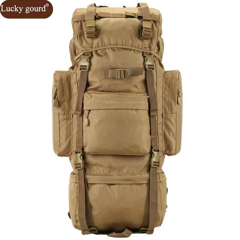 

70L Metal Bracket Bag 2019 Men Backpack Multi-function Waterproof Nylon Bags Camouflage Backpacks Free Shipping D506