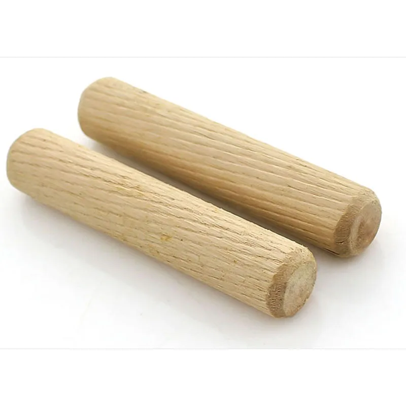 Round Rafts, Wooden Stoppers, Wooden Sticks, Twill Wood, Nails, Furniture Connectors, Three-In-One M12*40 10 PCS