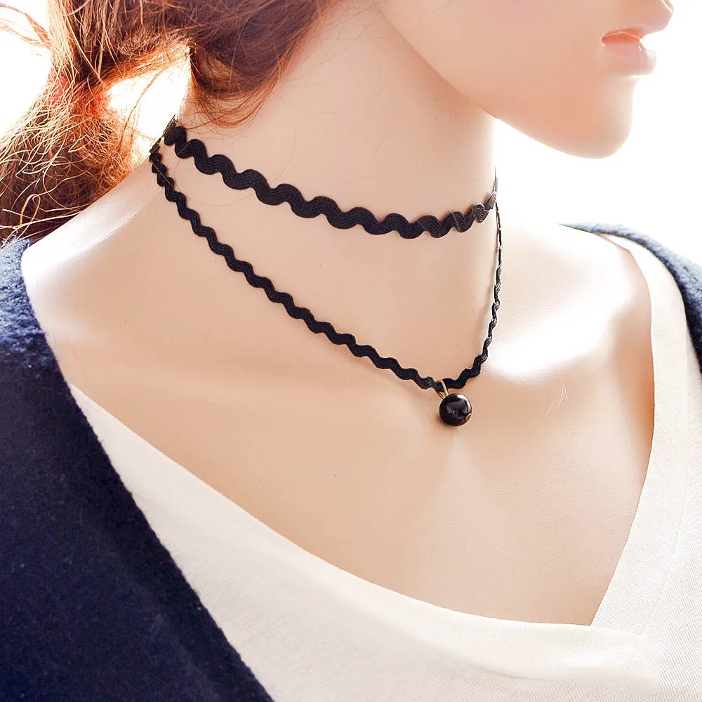 

2017 Mutu new Korean fashion long necklace pendant double boutique chain clavicle