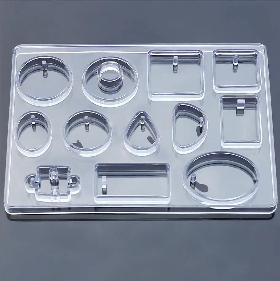 12 видов конструкций силиконовая форма для кабошонов Ожерелье Подвеска Смола форма для изготовления ювелирных изделий DIY ручной работы полимерные формы для ювелирных изделий