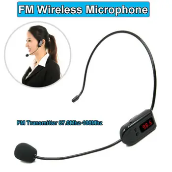 

FM Wireless Microphone Headset Megaphone Radio For Loudspeaker/ teaching/tour