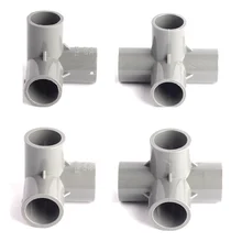 Identificação 20mm 25mm conectores estereoscópicos do pvc durável jardim mangueira de tubulação de água 90 graus t conector transversal juntas do tubo de irrigação