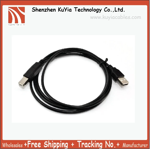 Tracking number Free Shipping wholesales 5FT USB 2 0 A TO B HIGH SPEED PRINTER font