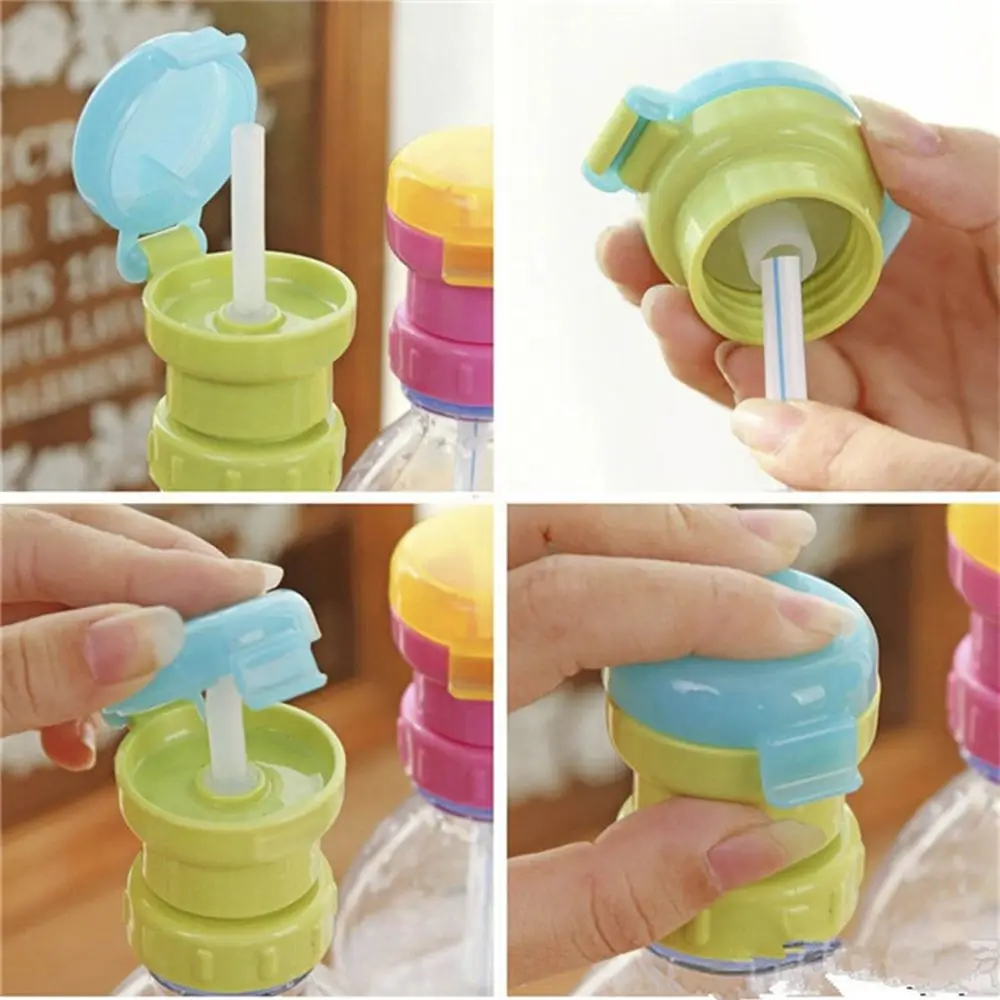 

1 pc Green Pink Portable Spill-proof Adult children Baby girl Boy Drink Bottle Spout Cover Drinking Straw Cover Protection Tool