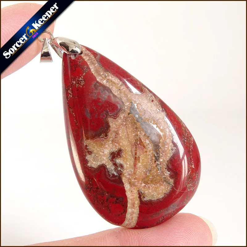 Натуральный камень красный речной камень Bijoux винтажные изделия ручной работы бусины подвеска костюм ювелирные изделия для женщин и мужчин Шарм ожерелье с подарочной коробкой YS579