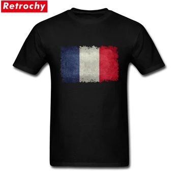 

France Flag T shirt Printing Design Personality Tshirt Party Short Sleeve Cotton Plus Size
