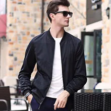 Men’s Thin Section Jacket Autumn and Winter Leisure Long Sleeves Anti-wrinkle All-match Cardigan Coat