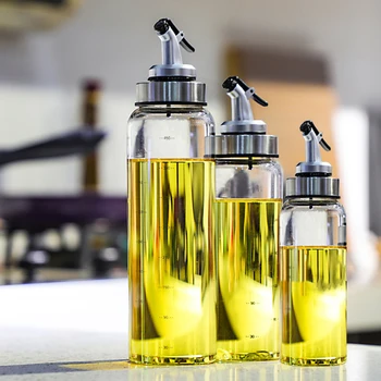 

Feiqiong Glass Oil Bottle Wine Liquor Drinks Container 500/300/180ml Transparent Soy Sauce Vinegar Bottle New Arrivals