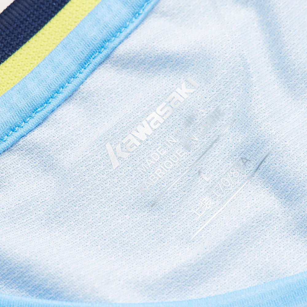 KAWASAKI летняя футболка для фитнеса без рукавов, быстросохнущая удобная мужская теннисная футболка для бега, бадминтона, спортивная одежда, ST-S1109
