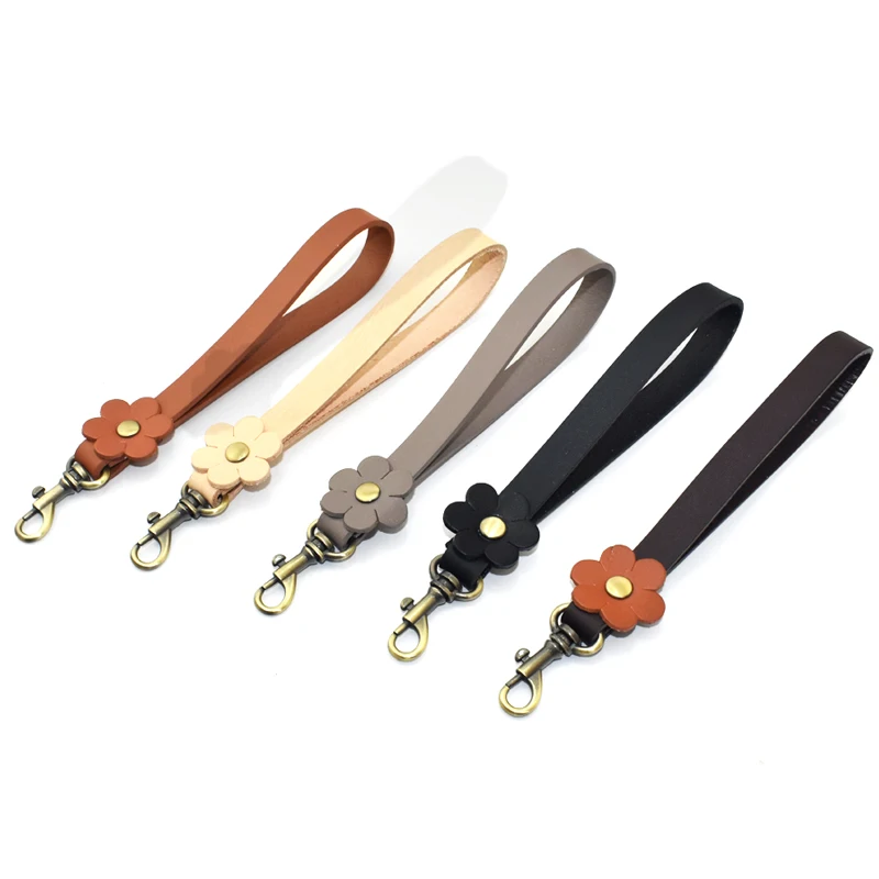 Clutch Bag Wrist Strap Vegetable Tanned Leather Bag Belt Purse Wristlet Handle for DIY Handbag ...