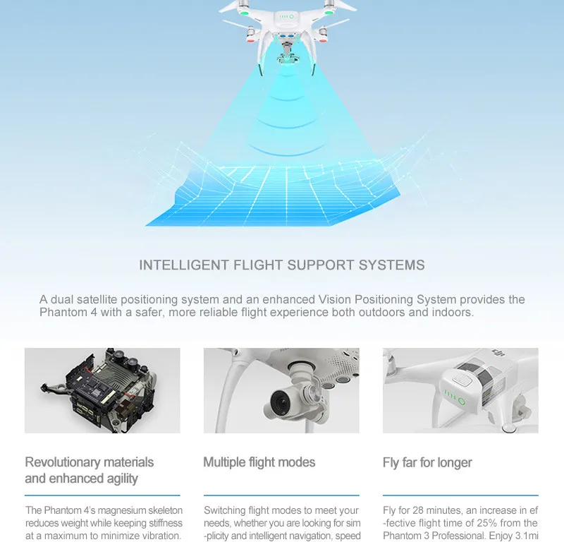 DJI Phantom 4 Quadcopter With 4K Camera And 3 Axis Gimbal For Drones Photographer PK DJII Phantom 3 Professional Mavic Pro