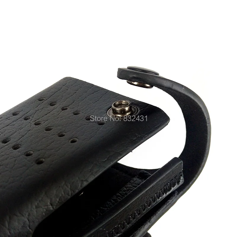 Cowhide Protective Sleeve Case Bag for Motorola Xir P6600 8