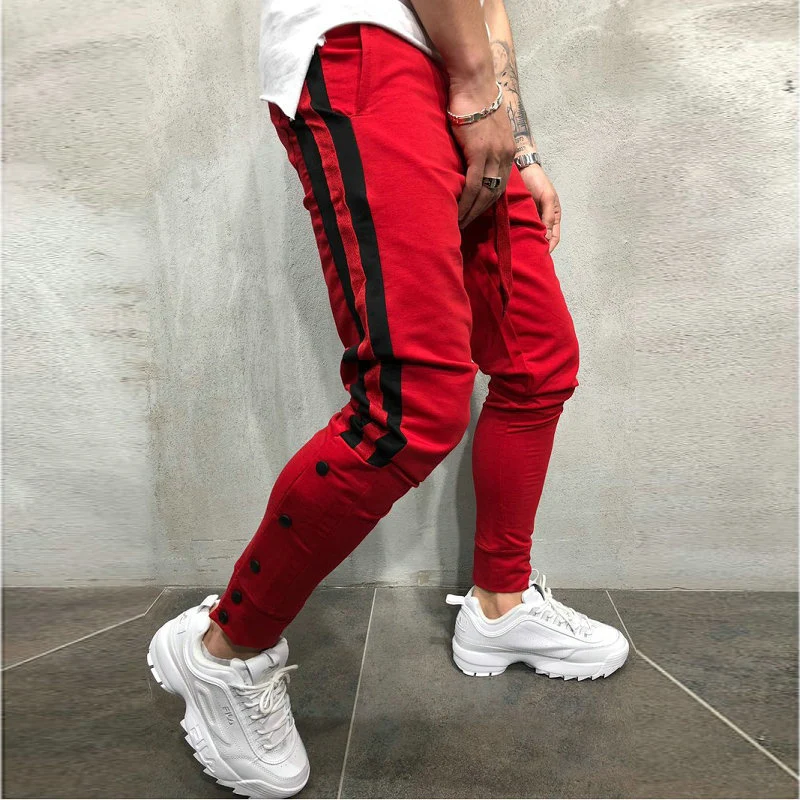 مخطط ركض الرجال خليط الشارع الشهير Sweatpants عارضة يتأهل الهيب هوب الحريم السراويل الترنك الرباط رجل ركض السراويل