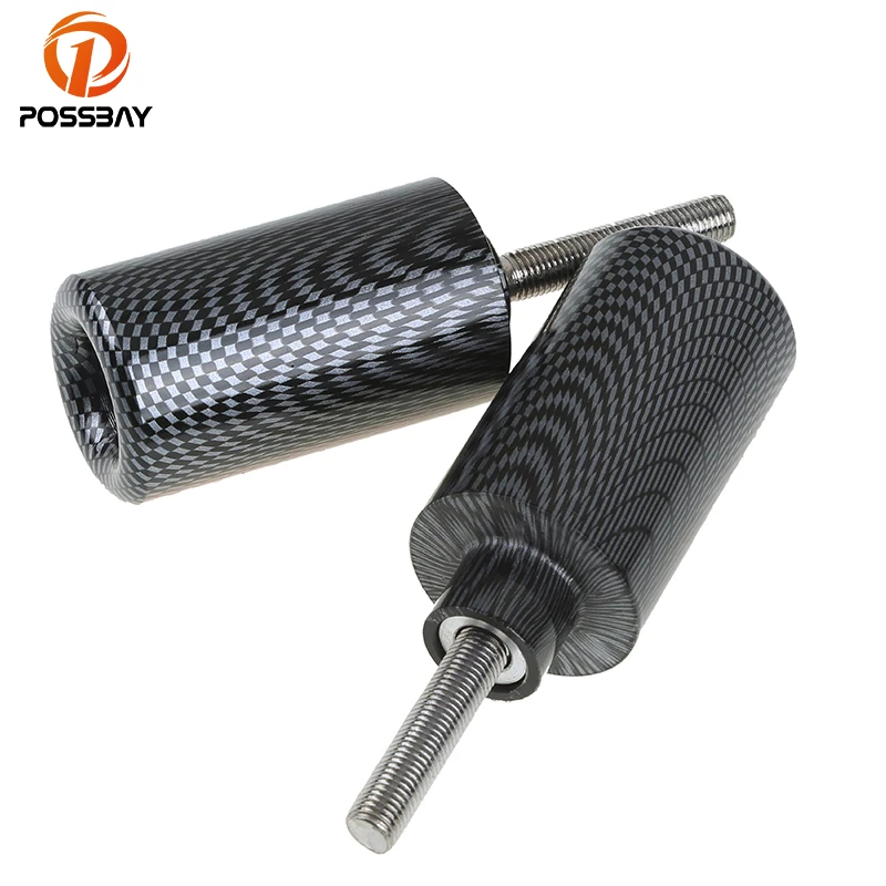 

POSSBAY Carbon Fiber Motorcycle Frame Slider Anti Crash Pad Engine Cover for Suzuki GSXR 1000 2007 2008 Falling Protection