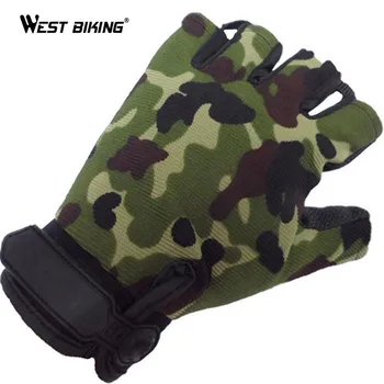 

WEST BIKING Mens Women's Breathable Mesh Cycling Gloves Non-Slip GEL Pads Mittens Summer Sports Wear Short Half Finger Gloves