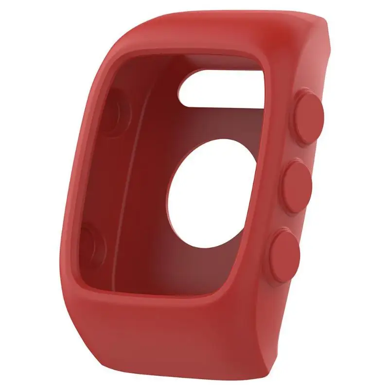 Смарт-часы Защитный чехол замена мягкий силиконовый Защитный чехол Корпус Крышка для Полар-флиса M400 M430 Смарт-часы - Цвет: Красный
