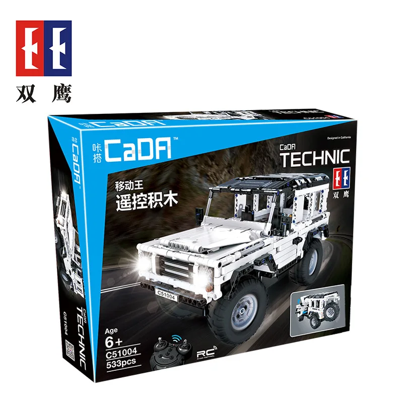 CADA Technic серия Landing Rover Defender RC Автомобиль SUV 553 шт с перезаряжаемой батареей строительные блоки кирпичи игрушки для детей