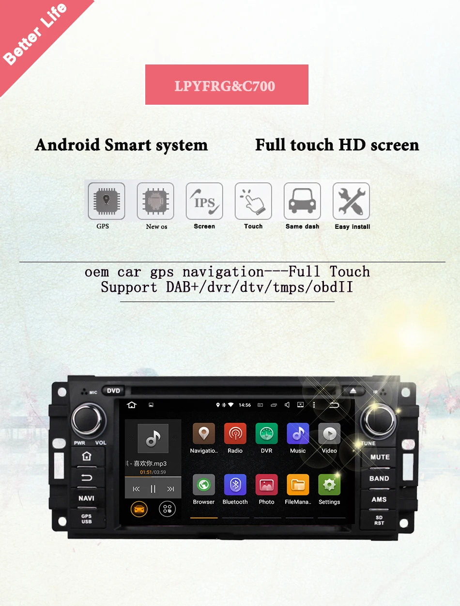 Clearance Android 9.0 Car DVD Player GPS Stereo for JEEP Wrangler Compass Patriot Grand Cherokee Commander Dodge with Radio Cassette 1 Clearance Android 9.0 Car DVD Player GPS Stereo for JEEP Wrangler Compass Patriot Grand Cherokee Commander Dodge with Radio Cassette 1