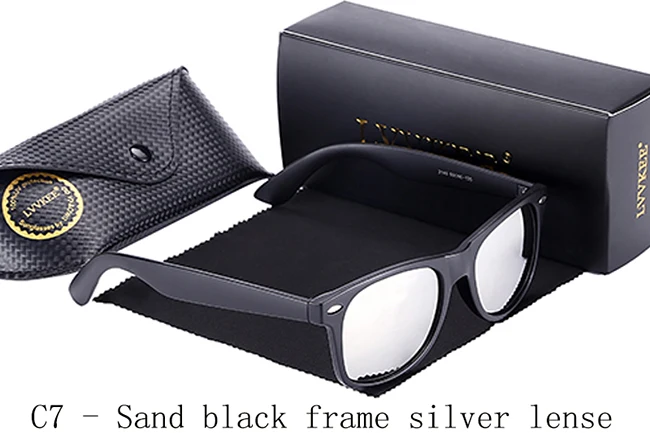 C7-Sand black frame silver lense