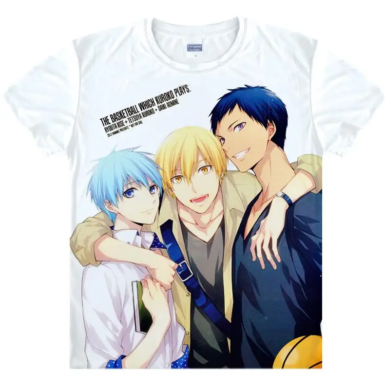 

Kuroko no Basket Kuroko's t shirt SEIRIN Kuroko Tetsuya Kagami Taiga Anime Cosplay Costume high school t-shirt