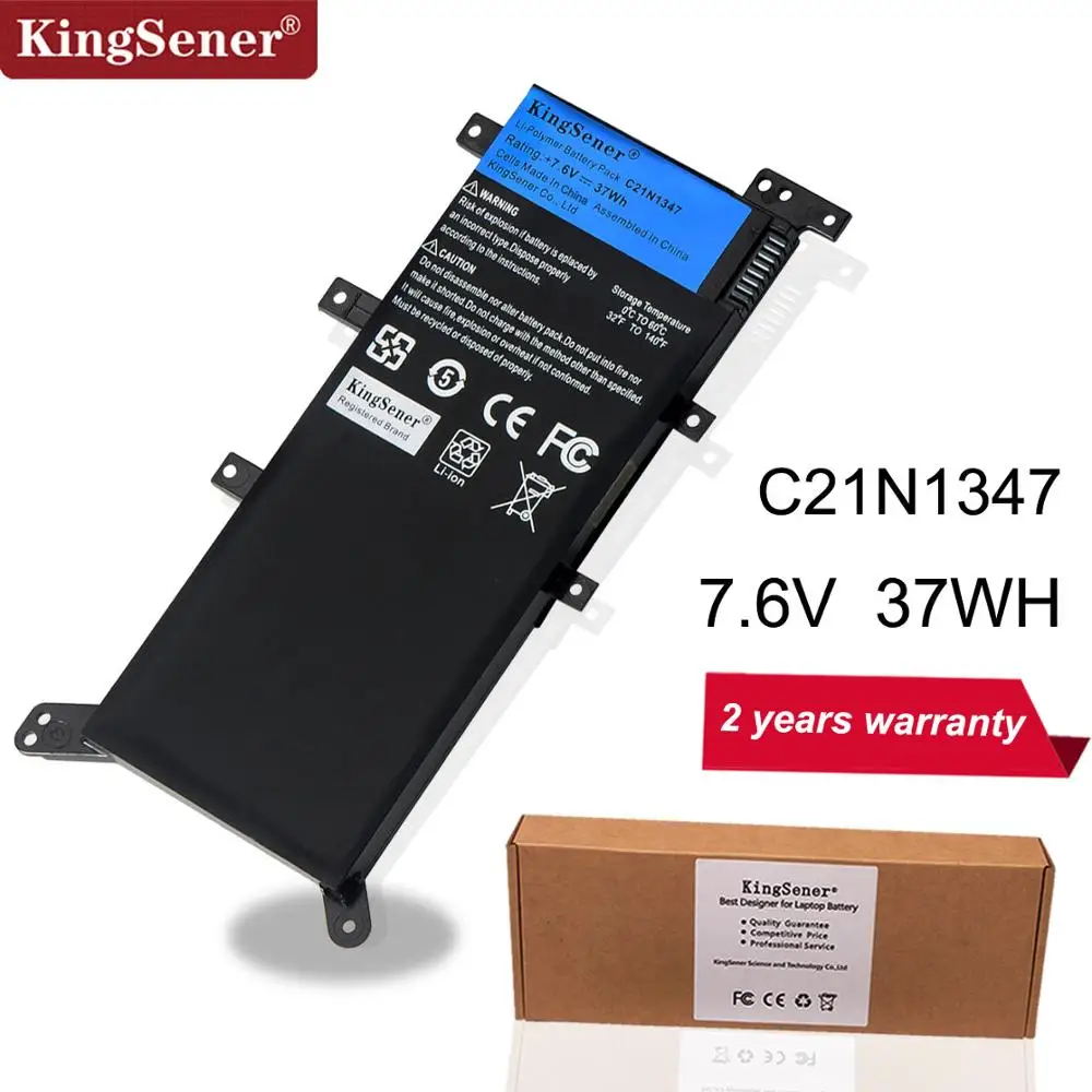 Продажа 7,5 V 37WH KingSener C21N1347 Новый аккумулятор для ноутбука ASUS X554L X555 X555L X555LA X555LD X555LN X555MA 2ICP4 63 134 C21N1347