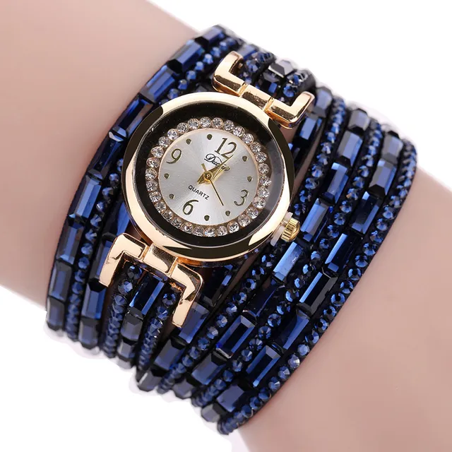 Duoya Women Luxury Crystal Women Gold Bracelet Watches New Fashion Analog Quartz Duoya Women Luxury Crystal Women Gold Bracelet Watches New Fashion Analog Quartz