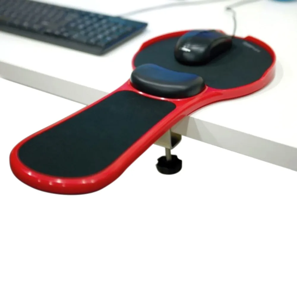 

Elisona Adjustable Computer PC Laptop Wrist Arm Desk Rest Chair Dual Attachable Support Stand Mouse Pad Mat Carpet Extender