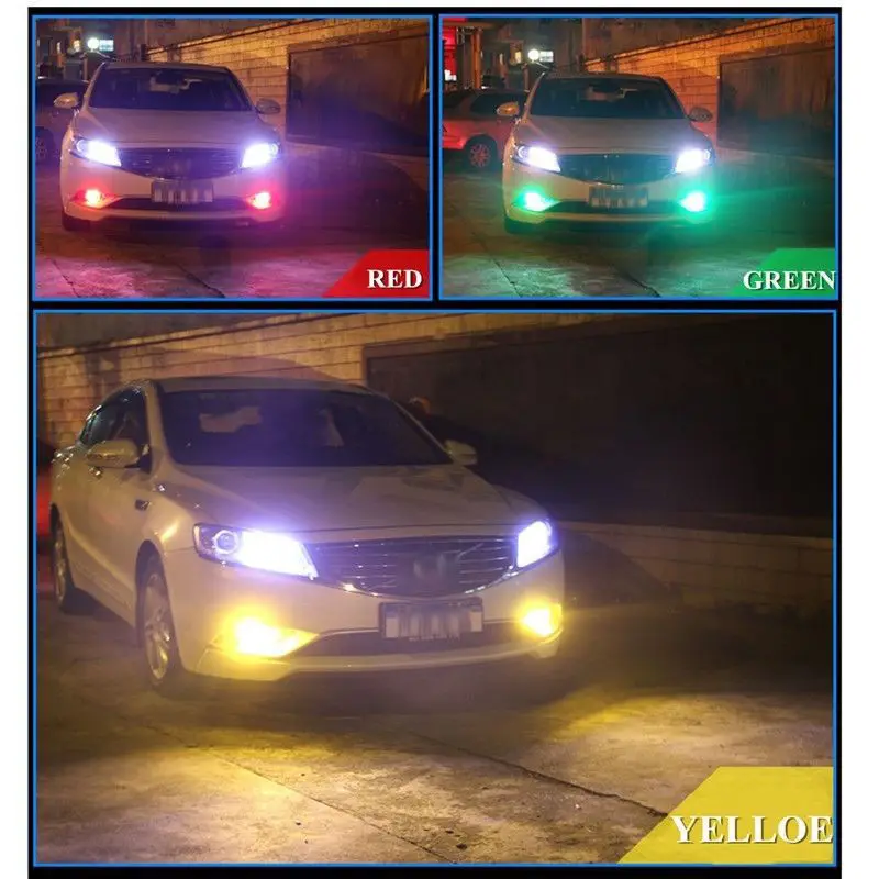 2x9050 5050 LED 27 SMD RGB Автомобильная фара лампа для противотуманной фары + пульт