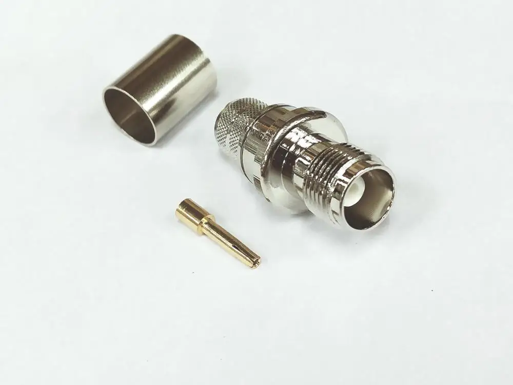 20 шт. TNC Джек Женский прямой RF обжимной разъем для RG214 RG213 RG8 LMR400