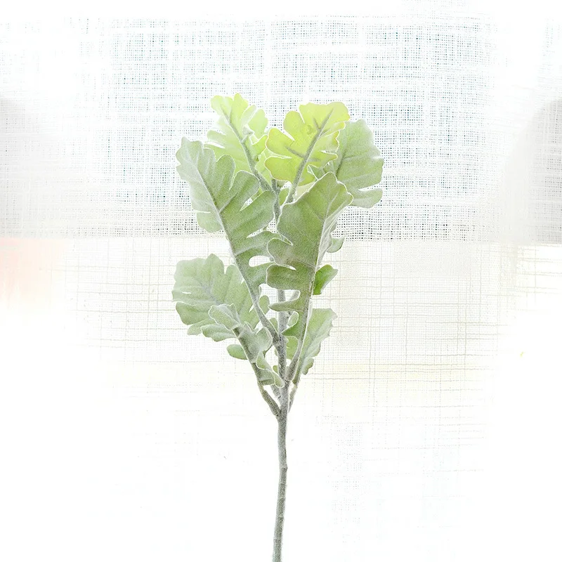 Искусственные растения зелеными листьями декоративная ваза для цветов аксессуары для дома Свадебные украшения в форме искусственных цветов