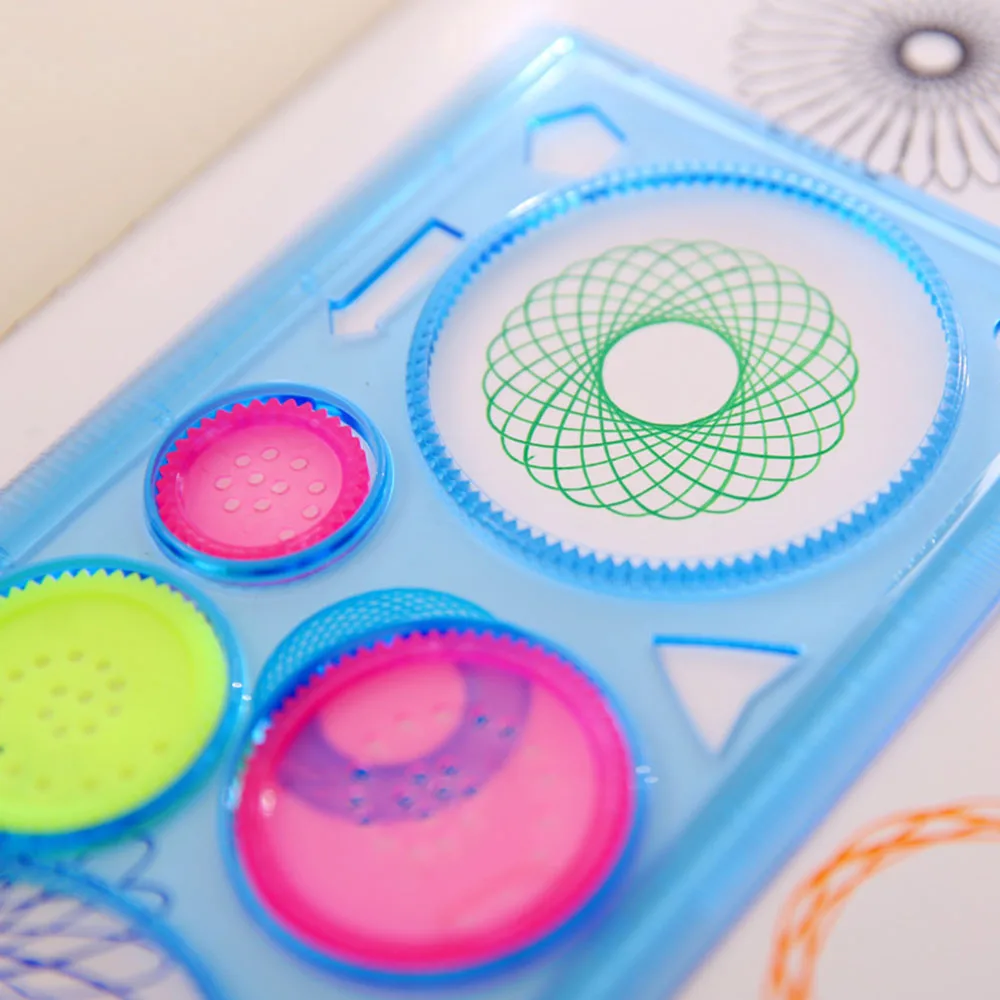 

Multi-function Ruler Creative Transparent Geometric Ruler Student Drawing Ruler Random Color