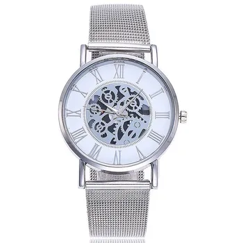 

Fashion Alloy Belt Mesh Watches Unisex Women Watches Casual Couple Quartz Wristwatch Relogio Feminino Saat Watches For Women
