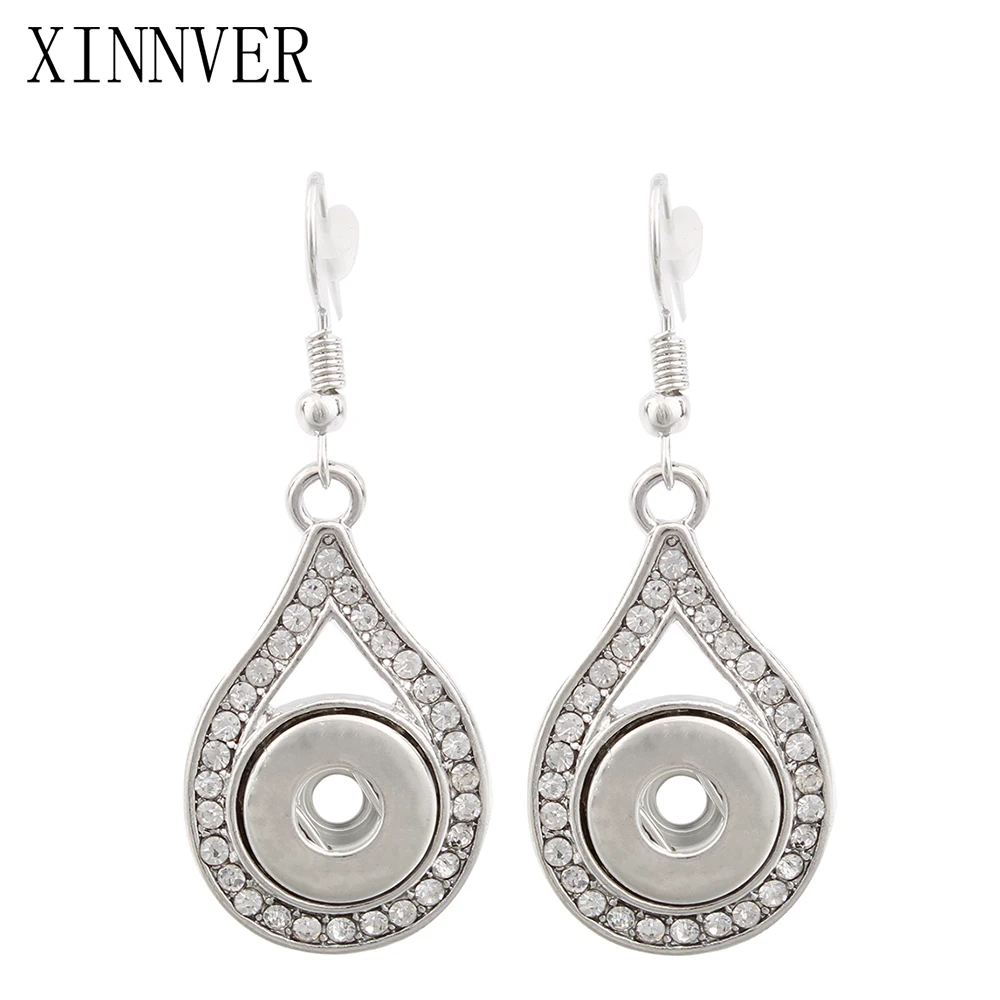 

Xinnver Snap Earrings DIY changeable snaps Earrings Fit 12mm Snaps Jewelry For Women ZI087
