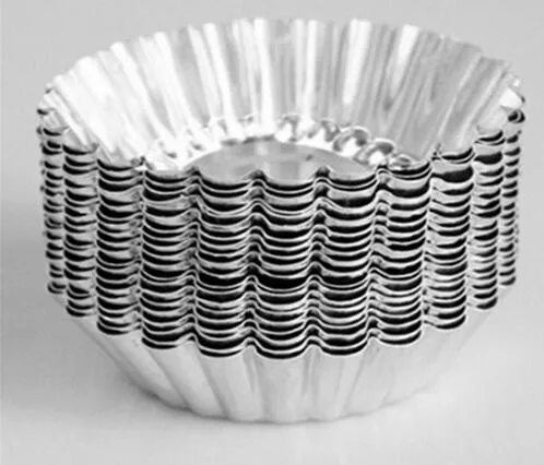 Алюминиевый Серебряный торт кекс форма для порционной выпечки Форма для маффинов круглая чашка форма для выпечки Кондитерские инструменты Кухня