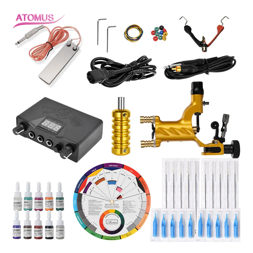 

Tattoo Machine Supply Cartridge Rotary Machine Kit Complete Professional Rotary Tattoo Pen Liner And Shader Set Kits Complete