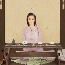 Женский костюм фото дом костюм для тематической фотографии винтажный Национальный период чай церемония шоу представление костюм