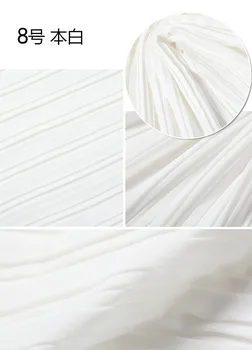 

2 meters 150cm 59" width RAW white pleated chiffon fabric pearl yarn fabric MM96