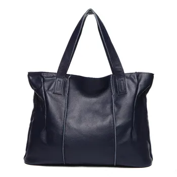 

Retro Genuine Leather Shoulder Bag Women Cowhide Leather Handbags For Women Large Capacity Bag Black Fashion
