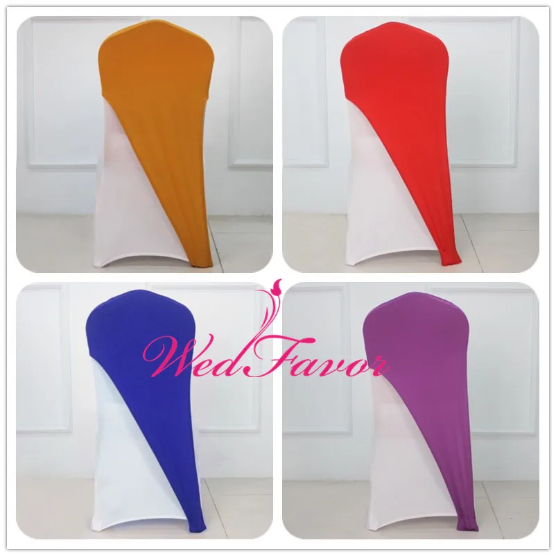 

50pcs Spandex Wedding Chair Caps Lycra Chair Hoods Elastic Stretch Chair Sash Bands For Banquet Event Wedding Decoration