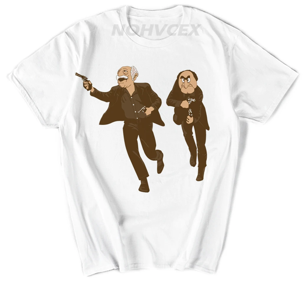 

Casual Custom Man The Muppets Hecklers Old Men Circle Image Statler and Waldorf T-Shirts