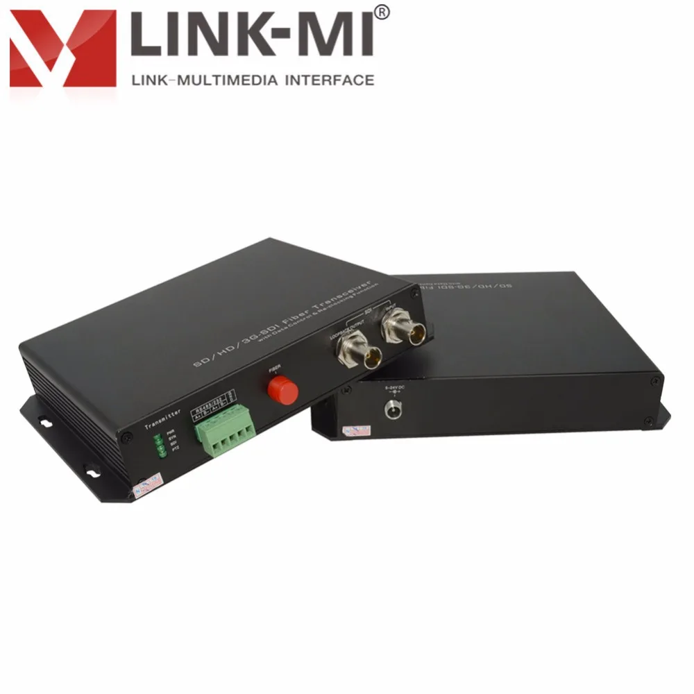 LINK-MI LM-STF5801G 20 км SD/HD/3g SDI волоконно-оптический расширитель трансивера с RS485 обратные данные 20 км 3g sdi с системой монитора