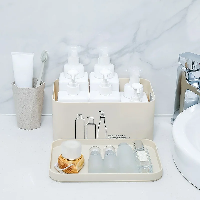 

Makeup Organizer Storage Box Desk Office Organizer Cosmetics Skin Care Plastic Storage Drawer Jewelry Box