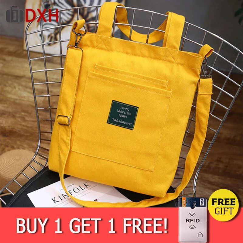 

2019 Handbag Wholesale Ladies Reusable Women Canvas Shopping Bags Shoulder Cotton Folding Tote Fabric Convenience Grocery bag