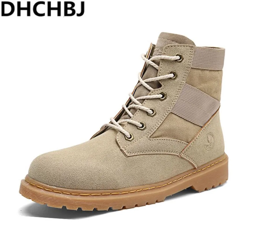 

2018 Autumn Winter Men Boots Big Size 36-45 Vintage Style Men Shoes Casual Fashion High-Cut Lace-up Warm Hombre