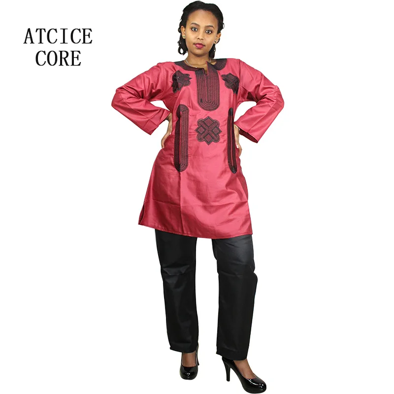african couple outfits African Dress For Woman Soft Material Embroidery Inelastic Top With Pants african couple outfits