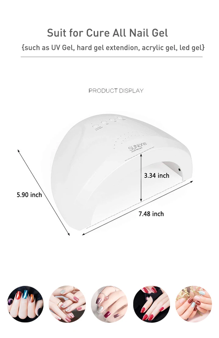 SUN ONE УФ-лампа для ногтей УФ-Гель-лак Сушилка для ногтей 48 Вт светодиодный маникюрный светильник sunone для маникюра Гель-лак сушка Гель-лак для ногтей