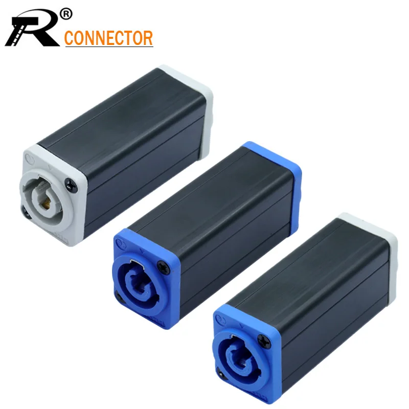 1pc PowerCon AC Adapter Extender Connector Speakon Panel Mount Straight