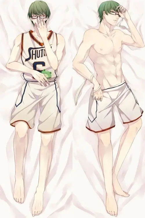 

Japanese Anime Kuroko no Basuke Midorima Shintaro Hug Hugging Body Pillow Cover Case Male BL Covers