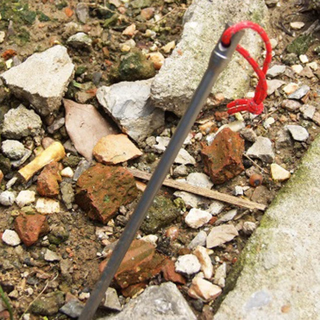 1pcs 16.5cm Tent Peg EDC Camping Hiking Tool Outdoor High
