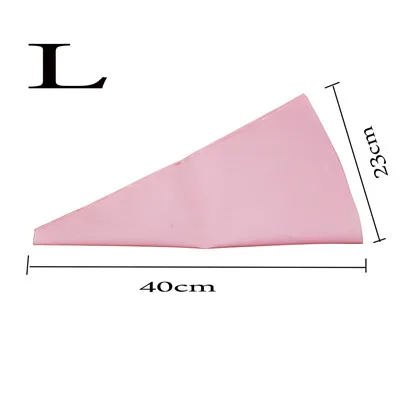 Розовый многоразовые силиконовые кондитерский мешок торт инструмент украшения крем обледенение кондитерский мешок Bakery десерт выпечка Кухня гаджет - Цвет: L